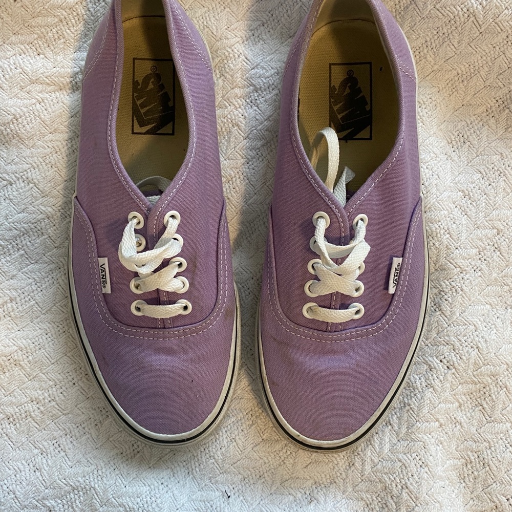 Lavender vans, worn a couple times
